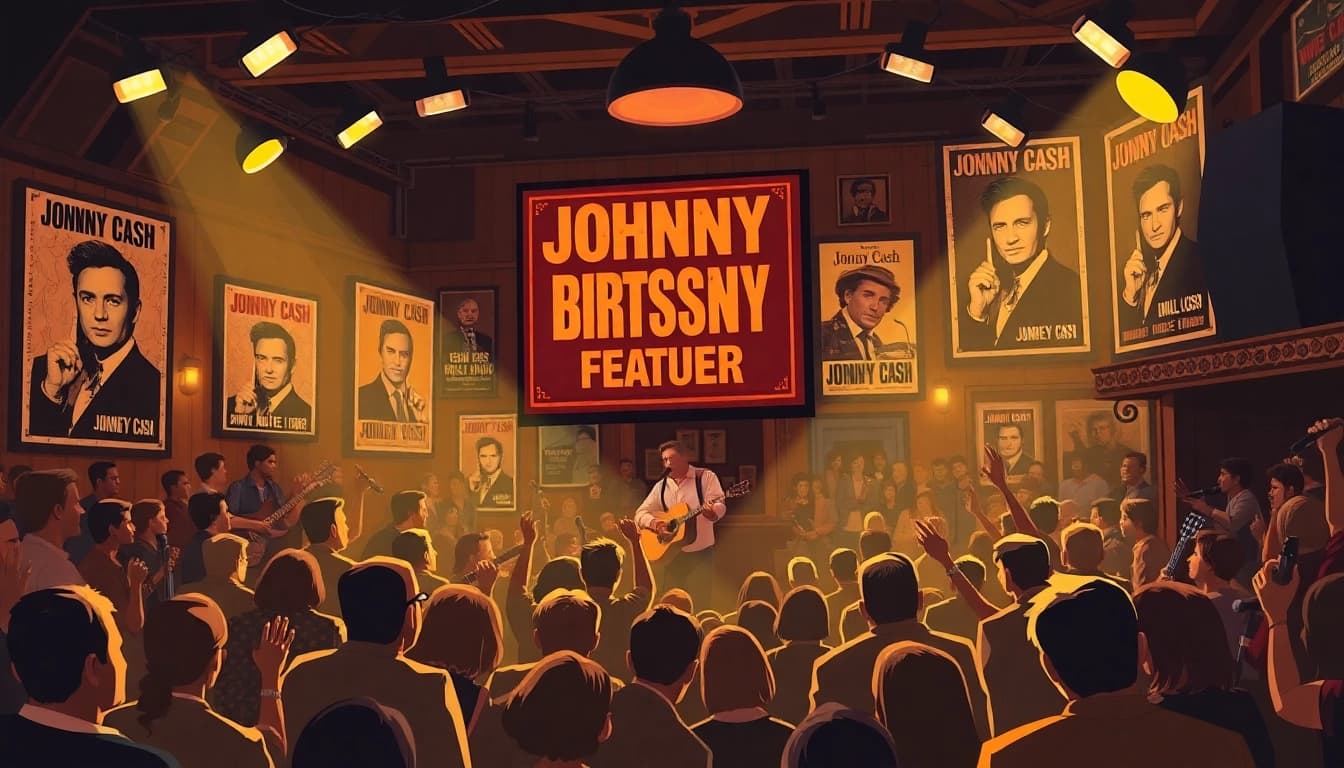 Celebrate at johnnycashbirthday.com with lively scenes from a Johnny Cash birthday bash featuring music and vintage decor.