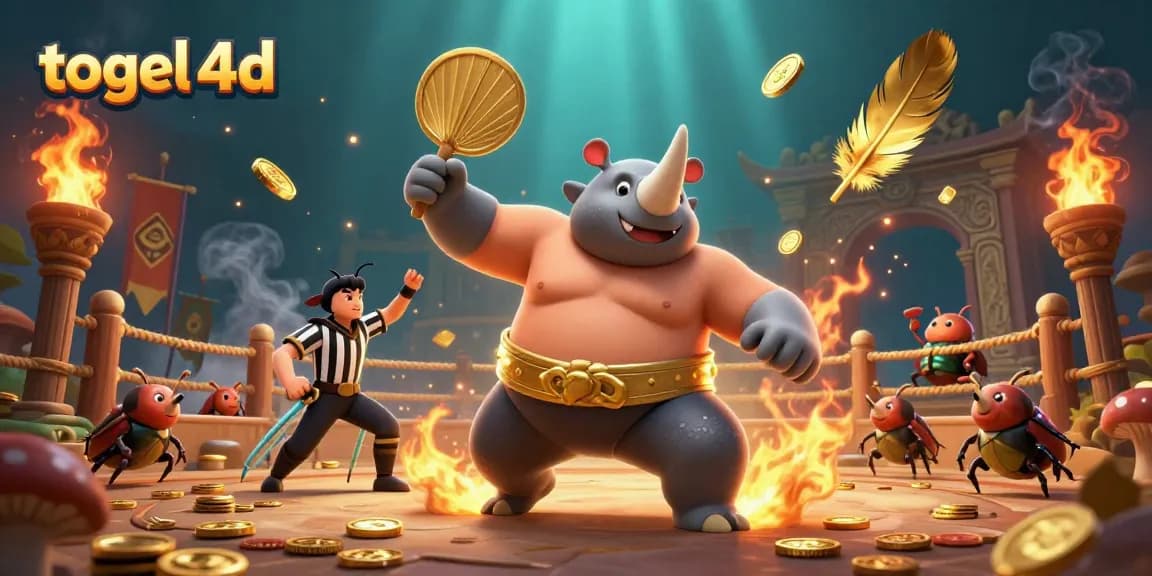Experience the excitement of togel 4d in this vibrant 3D casino illustration featuring dynamic characters.