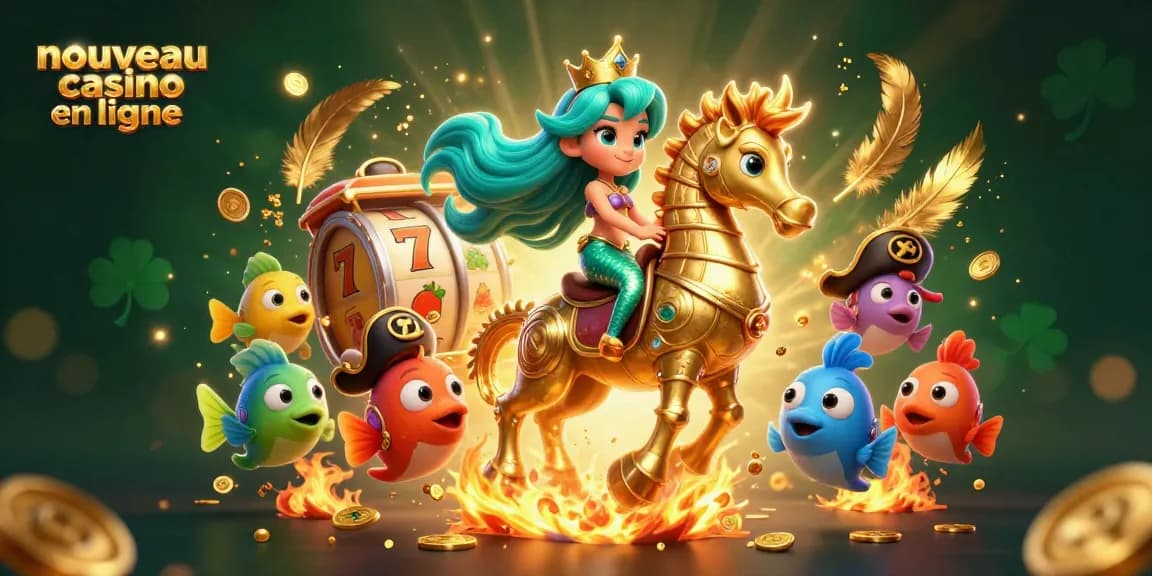 Jouez à des jeux exaltants dans un nouveau casino en ligne avec une princesse sirène, des créatures colorées et des machines à sous