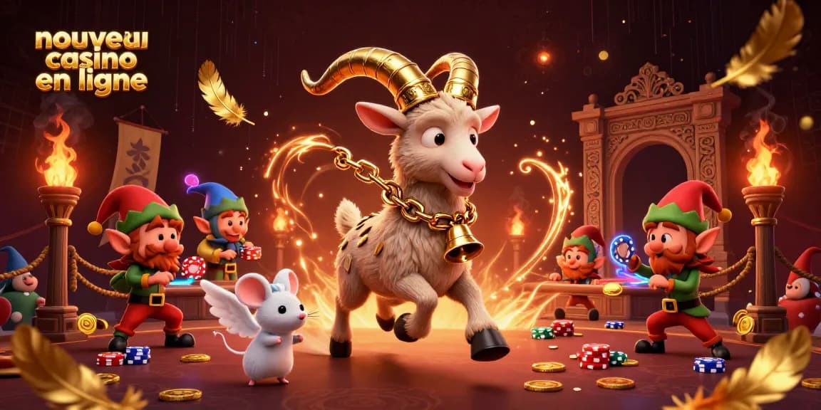 Plongée dans l'univers du nouveau casino en ligne, une scène animée avec Krampus et des elfes malicieux