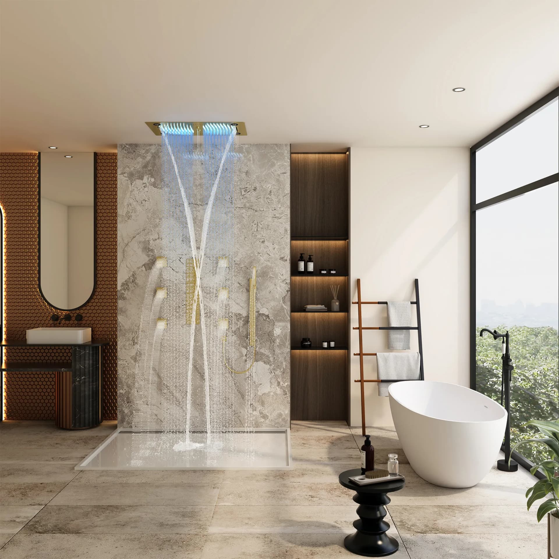 Maximising Space with a Black Shower Screen in Small Bathrooms