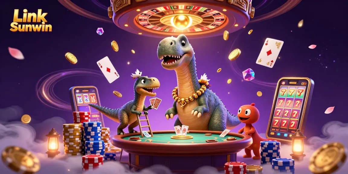 Engage with the exciting casino world featuring Link Sunwin's brontosaurus alongside new gaming elements.