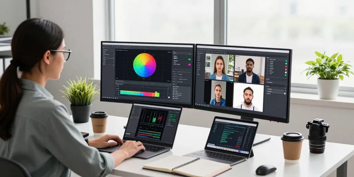 AI image detector in use by developer analyzing images for authenticity and provenance.