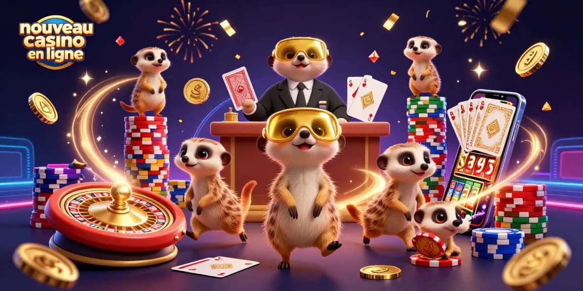 Découvrez un nouveau casino en ligne avec des suricates animés gérant des jeux palpitants.