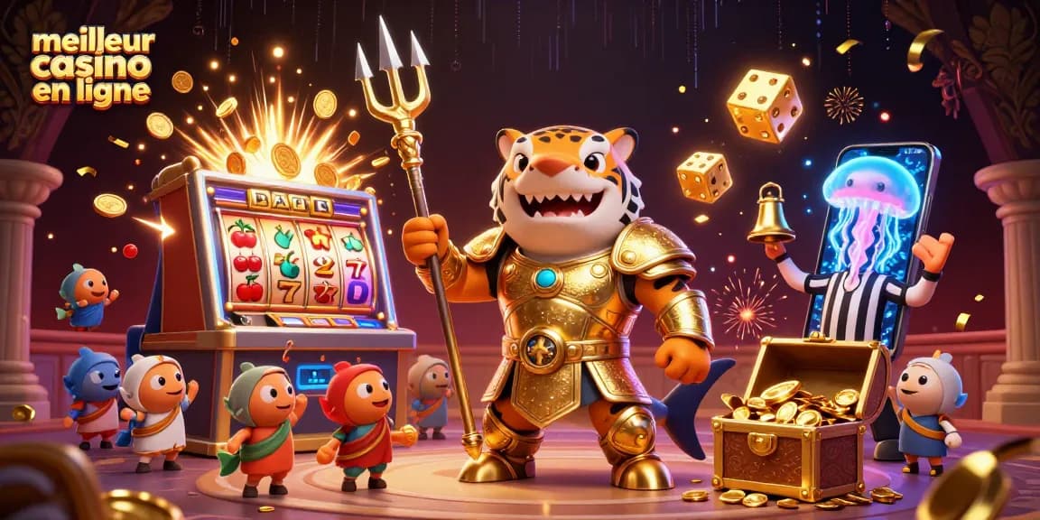 Déployez votre chance au meilleur casino en ligne avec un requin tigre guerrier sous-marin !