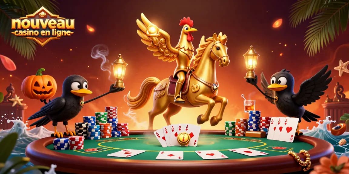 Actionner au nouveau casino en ligne avec des personnages animés dans une scène de jeu vibrante.