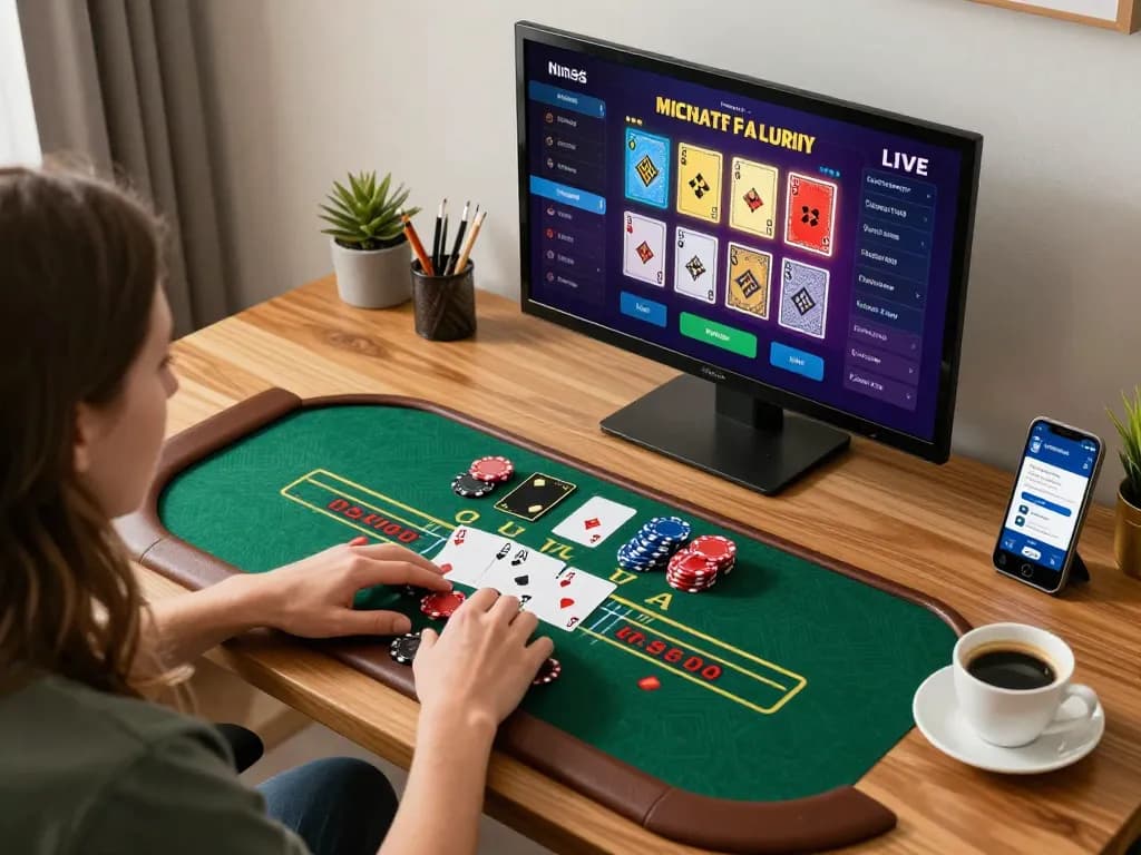 Engaging online blackjack gameplay on Kubet with a player focused on betting strategy