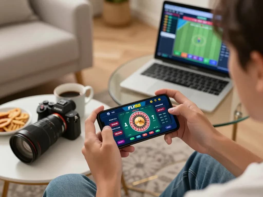 Engage with exciting roulette gameplay on the fly88 app in a cozy setting