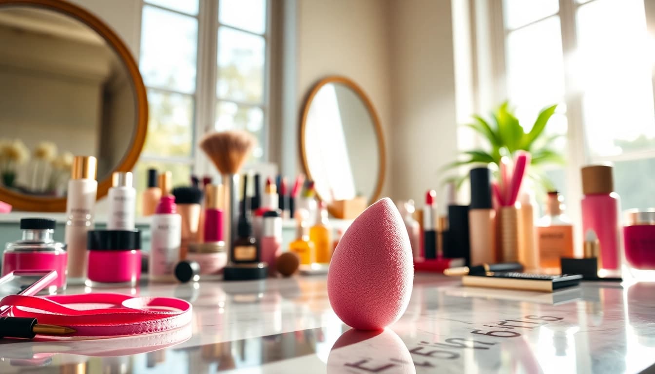 Enhance your look with silicone sponge makeup for flawless application.