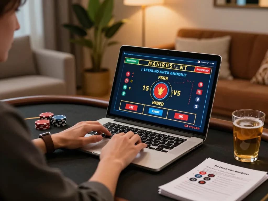 Engaging in live games on the dn88 trang chủ, showcasing focus and strategy in online gambling.
