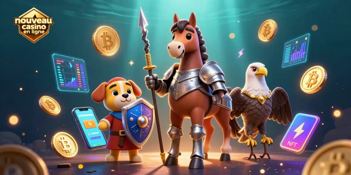 Découvrez un nouveau casino en ligne avec des personnages de chevalier et crypto-monnaies en scène