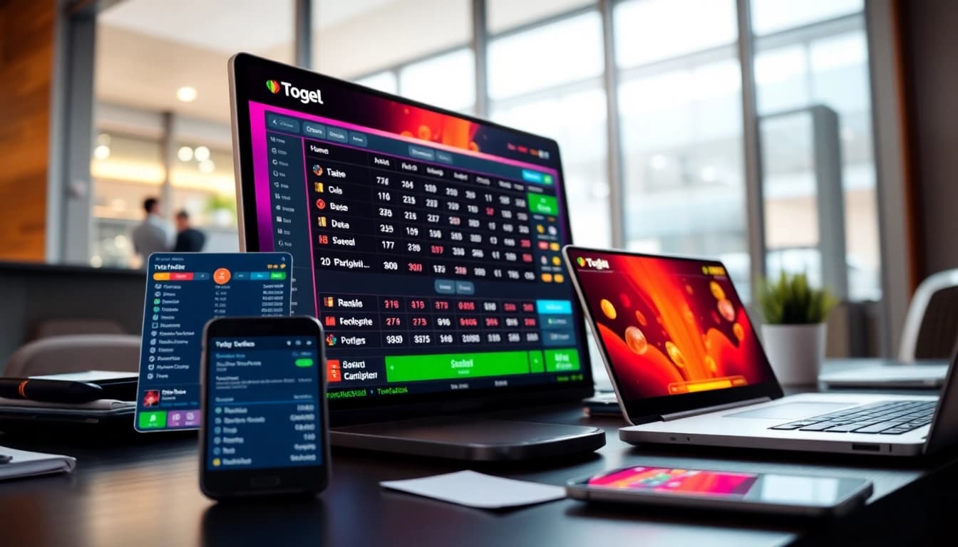 Permainan togel online dengan antarmuka menarik dan elemen interaktif yang aman.