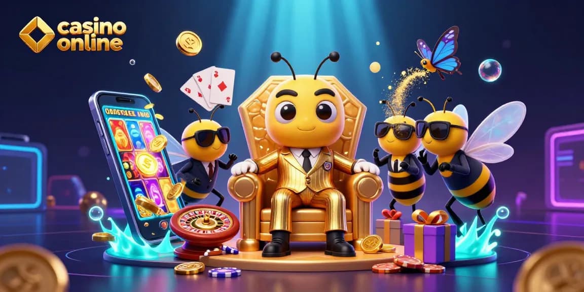 Play thrilling games at this vibrant casino online scene with engaging slot machines and dynamic characters.