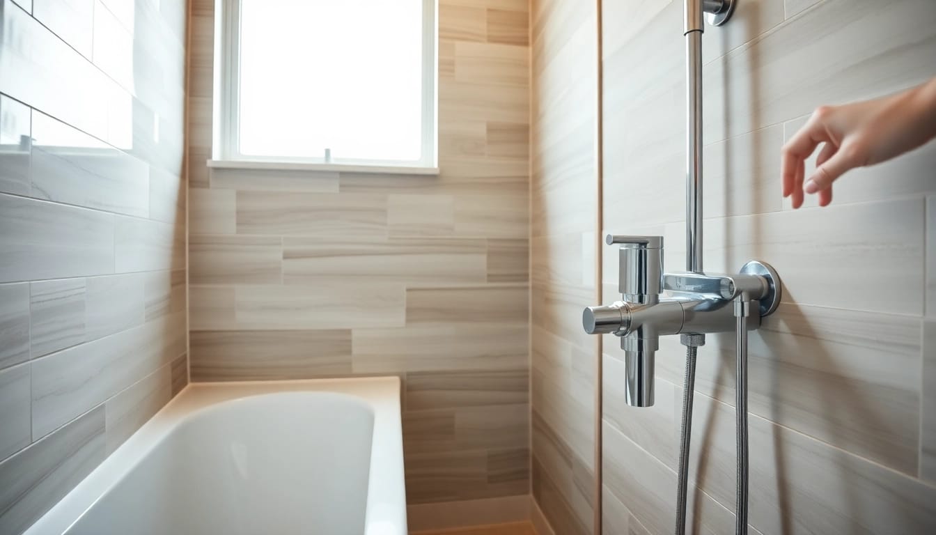 Experienced bathroom fitters Manchester showcasing their craft in a stylish bathroom.