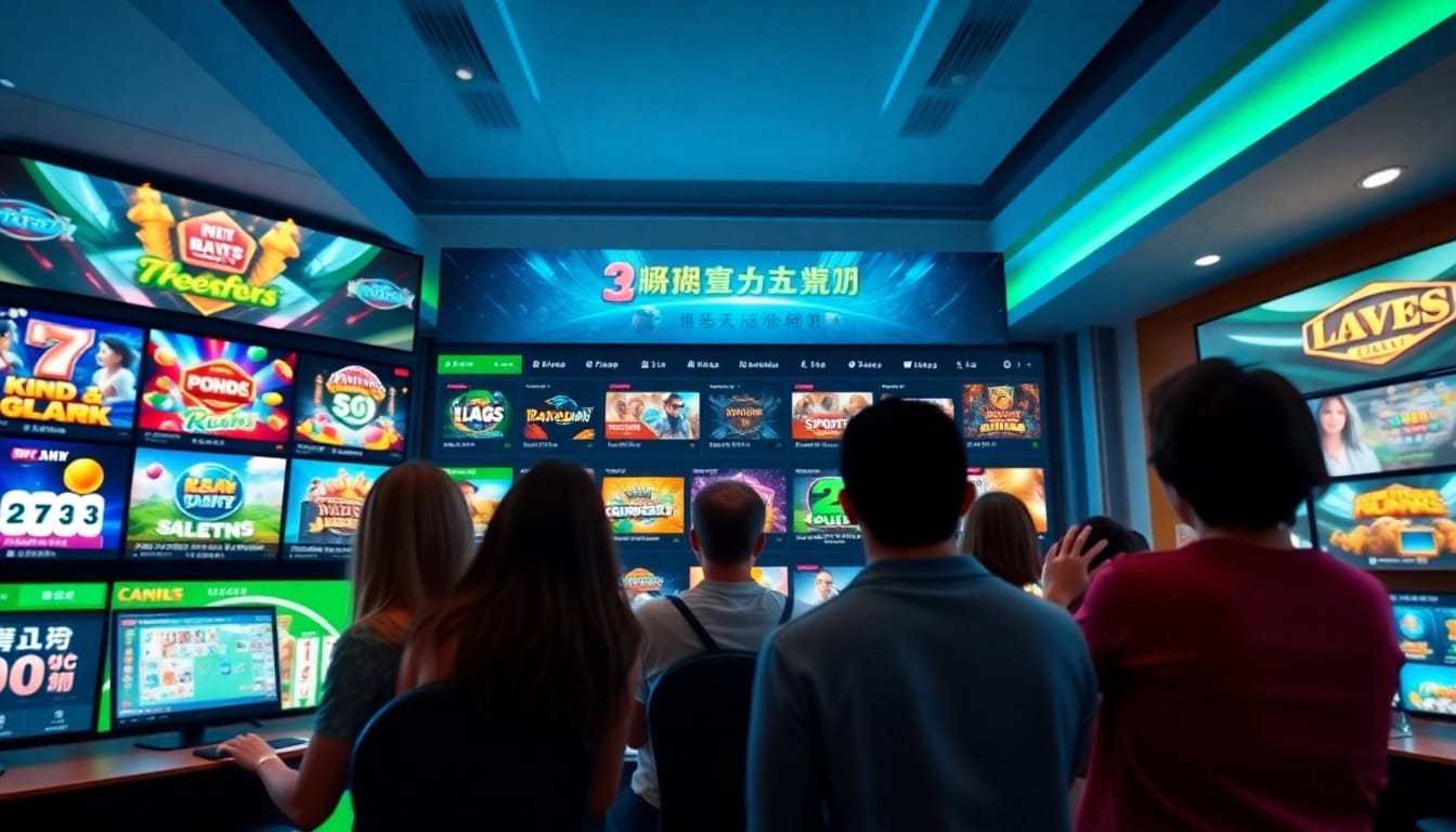 Engaging scene of พอร์ทัลเกม F168, showcasing diverse gaming options and modern digital interface.