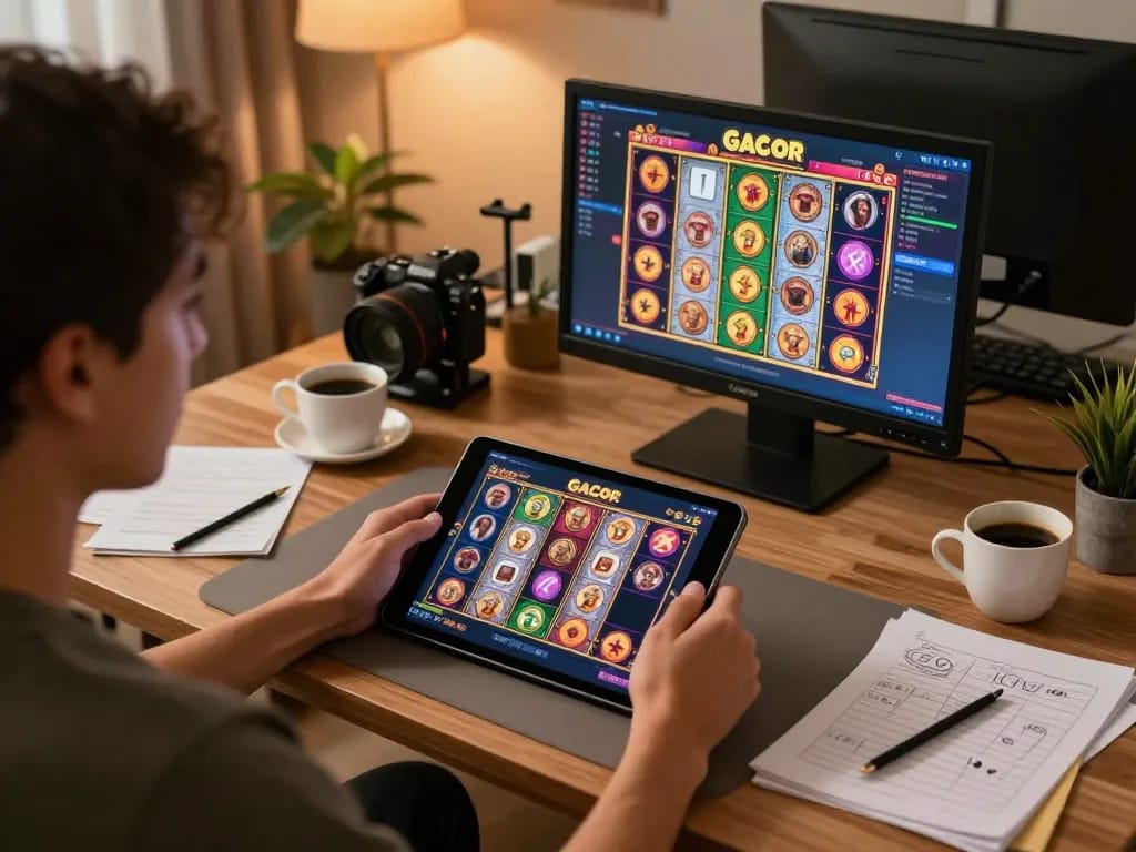 Engaging in a slot gacor game on a tablet is a thrilling online gambling experience