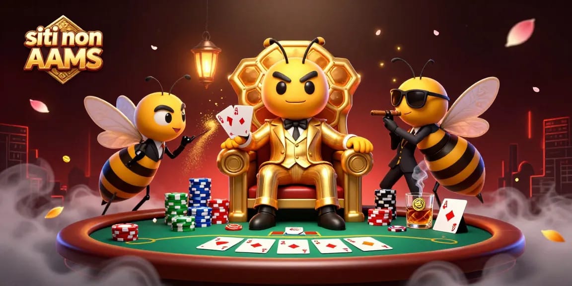 Scopri i siti non AAMS attraverso un'immagine vibrante di gioco al casinò, con poker e personaggi animati.