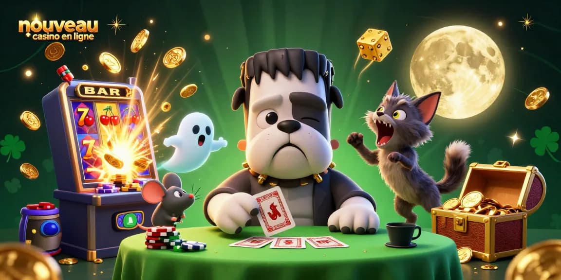 Jouer au nouveau casino en ligne avec un bulldog Frankenstein et des fonctionnalités captivantes.
