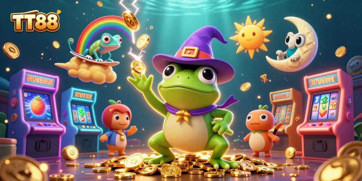 Win big with TT88's exciting golden coin storm and vibrant gaming elements.