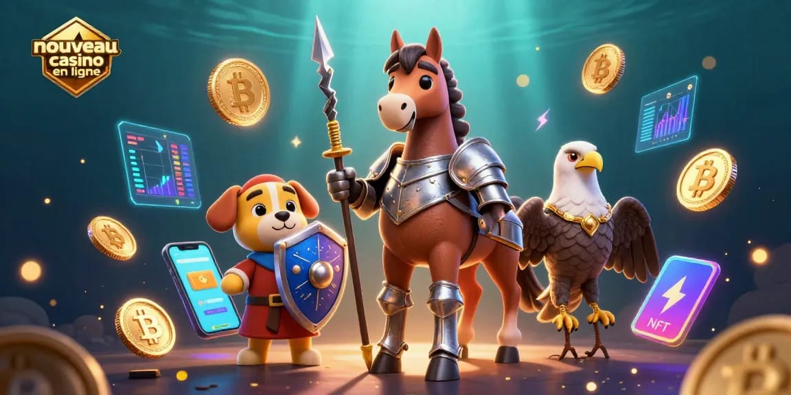 Découvrez un nouveau casino en ligne avec des personnages de chevalier et crypto-monnaies en scène