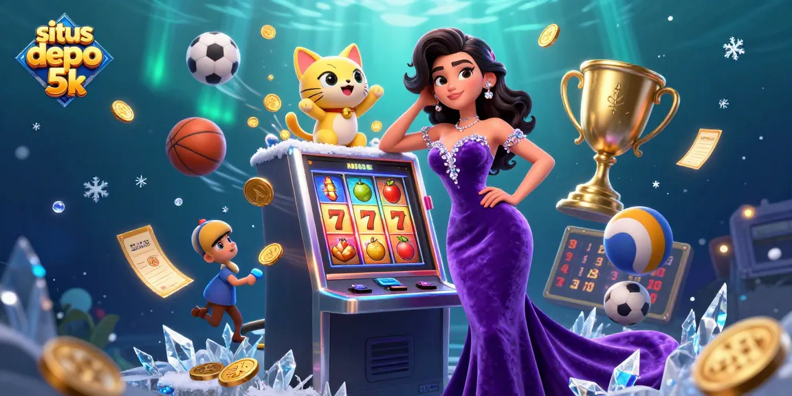 Engage with situs depo 5k by winning on dynamic slot machines featuring vibrant scenes of jackpot excitement.