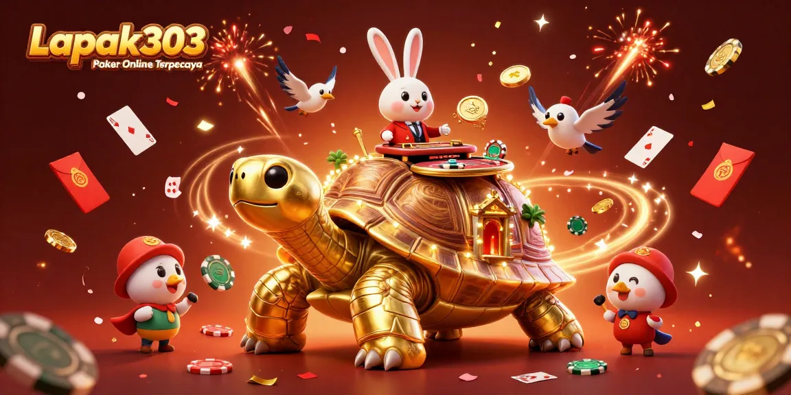 Experience exciting gameplay with Lapak303 Poker Online Terpercaya amid dazzling casino elements.