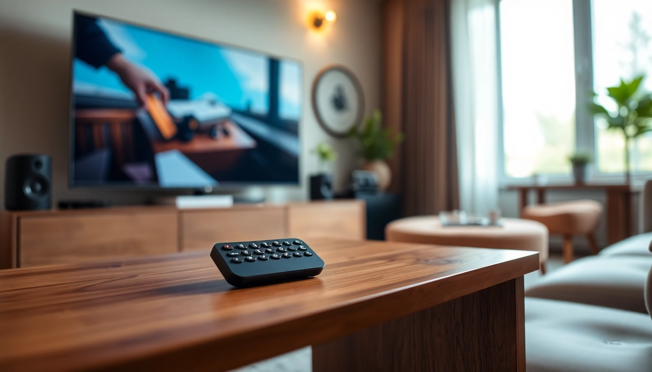 Steuerung der Telefunken RC4318 für modernes Fernsehen mit eleganten Design-Details.