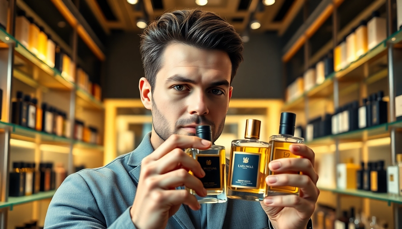 Showcasing Aventus alternative fragrances in a modern store setting.