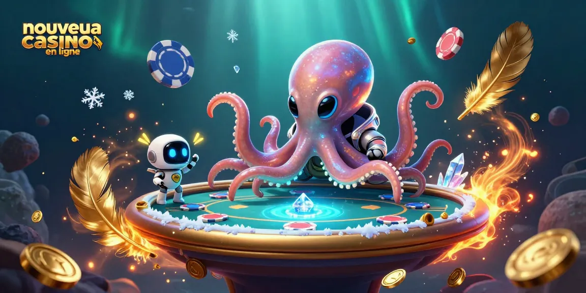 Vivez l'expérience palpitante d'un nouveau casino en ligne avec un octopus spatial dans un cadre captivant.