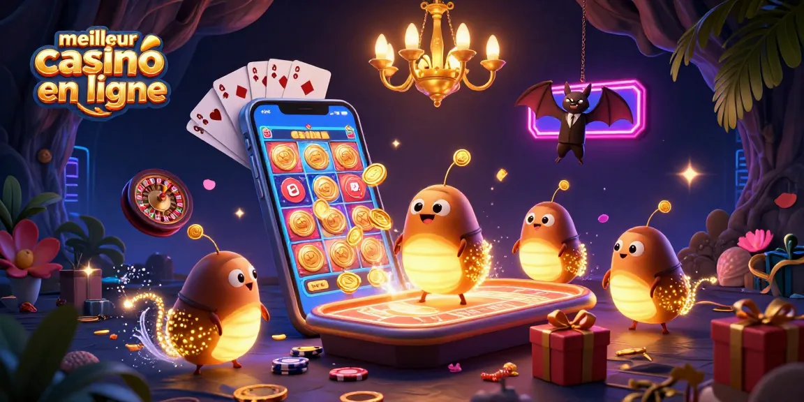 Le meilleur casino en ligne dévoile un univers vibrant avec des lucioles illuminant des jeux captivants.
