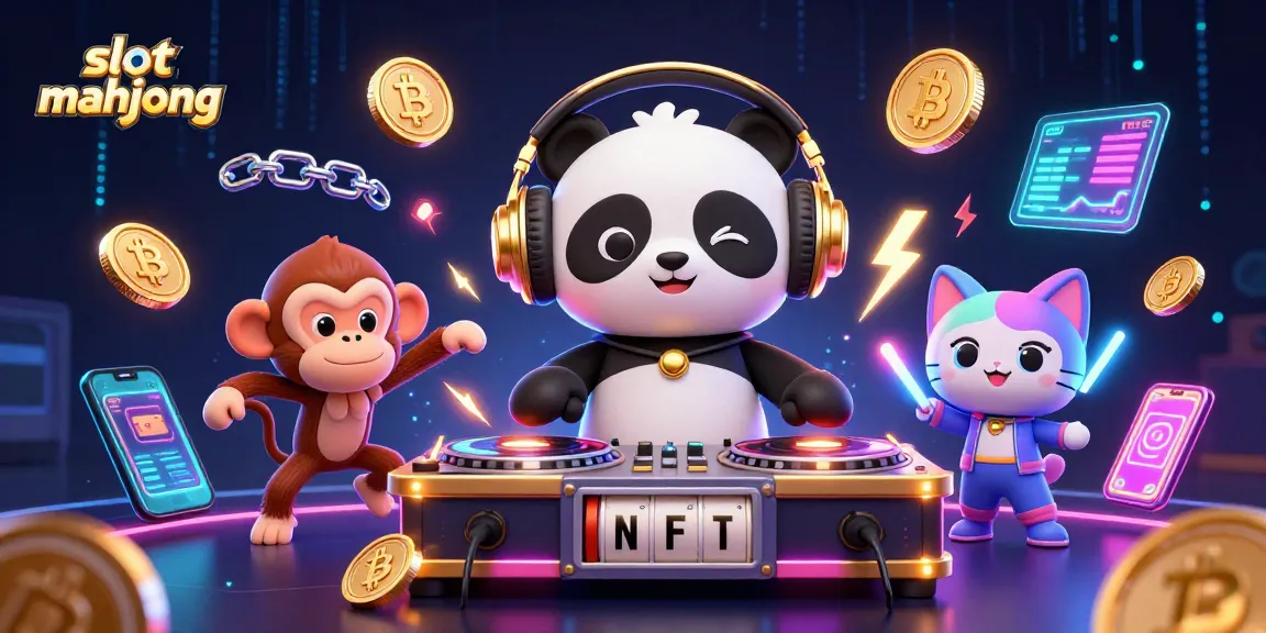 Spin to win with slot mahjong as playful characters create vibrant excitement in a lively casino scene.