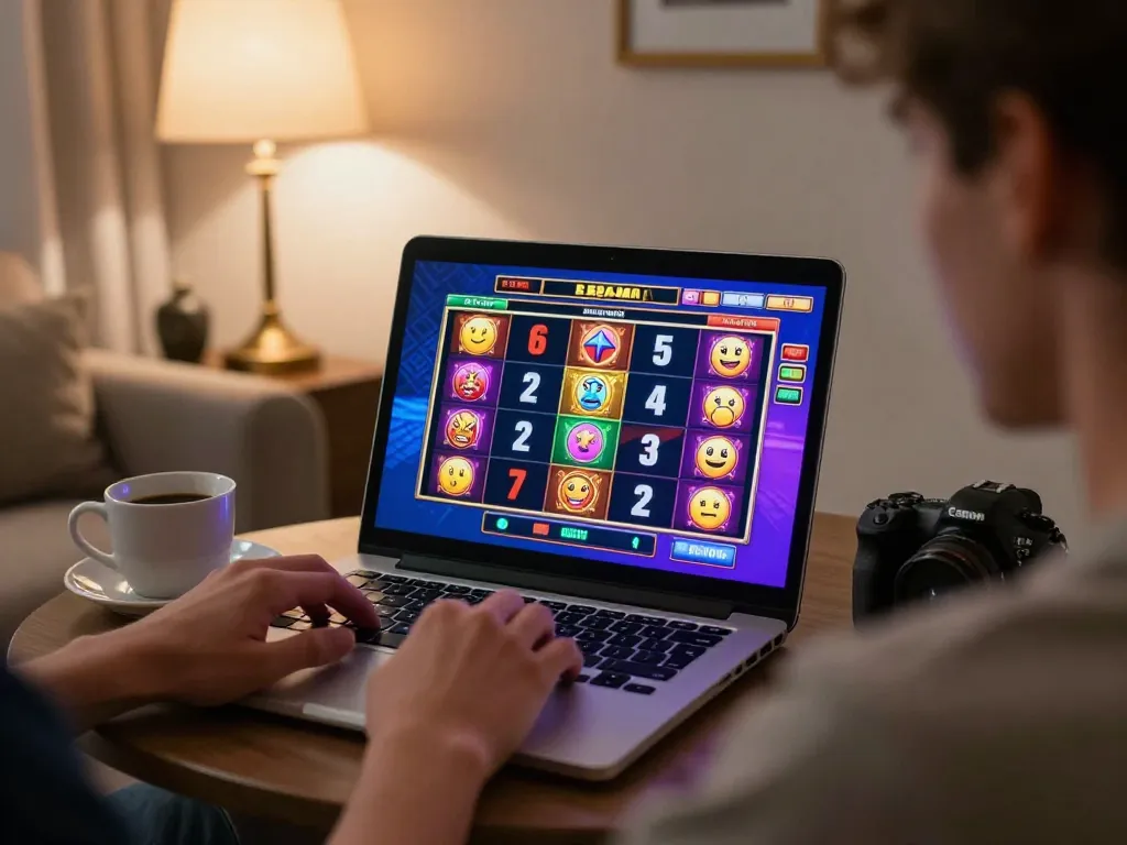 Nohu online slot gaming experience with player engaged in exciting gameplay.