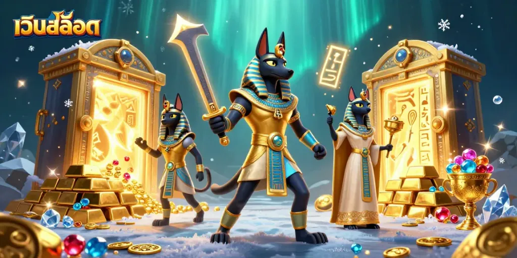 เกมเว็บสล็อตที่มีการ์ตูน 3 มิติแสดงถึงนักรบอมุนเรศอันน่าทึ่ง