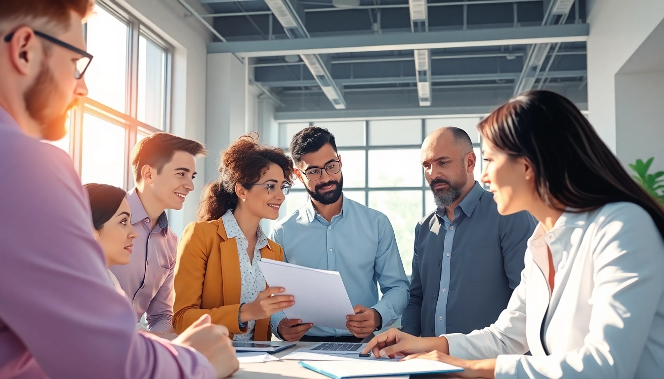 Enhancing the frictionless warranty experience through collaborative teamwork in a bright office.