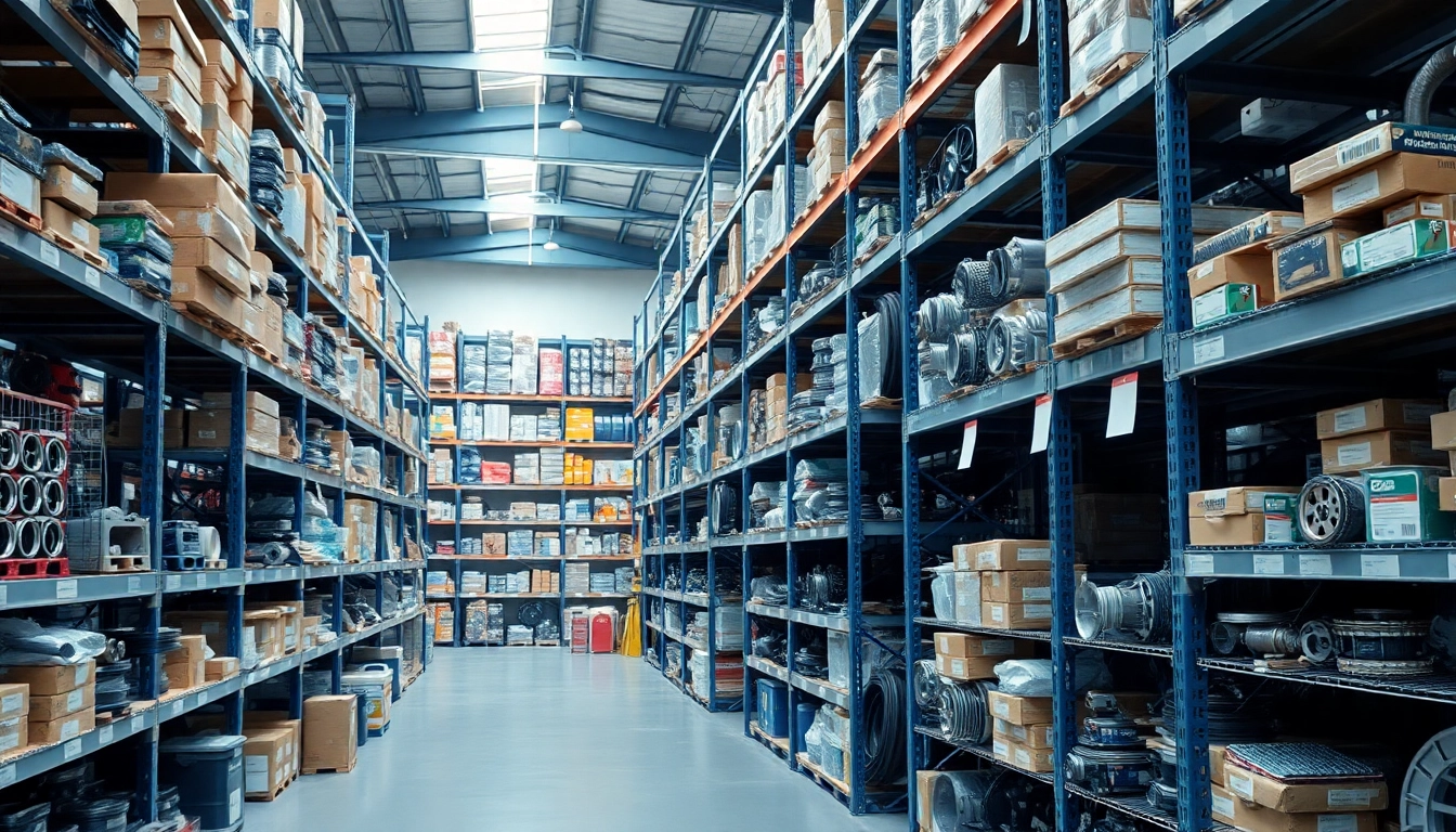 Browse a diverse selection of automotive parts at https://factoryoemsupply.com/ in a professional warehouse setting.