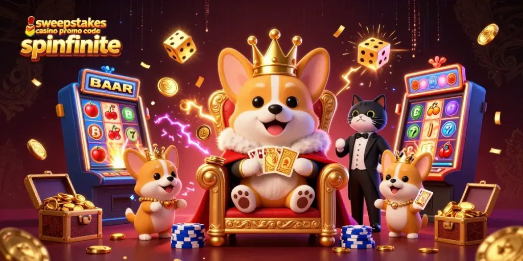 Win big at Spinfinite with sweepstakes casino promo code spinfinite featuring exciting rewards and jackpots.
