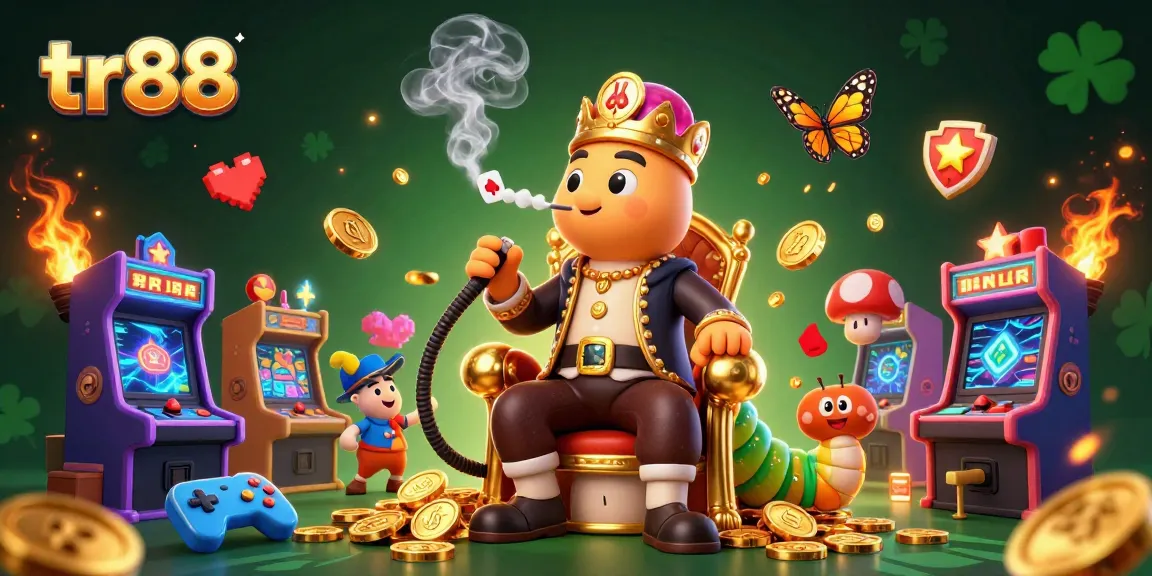 Experience winning excitement with vibrant tr88 casino scene filled with colorful characters and game elements.