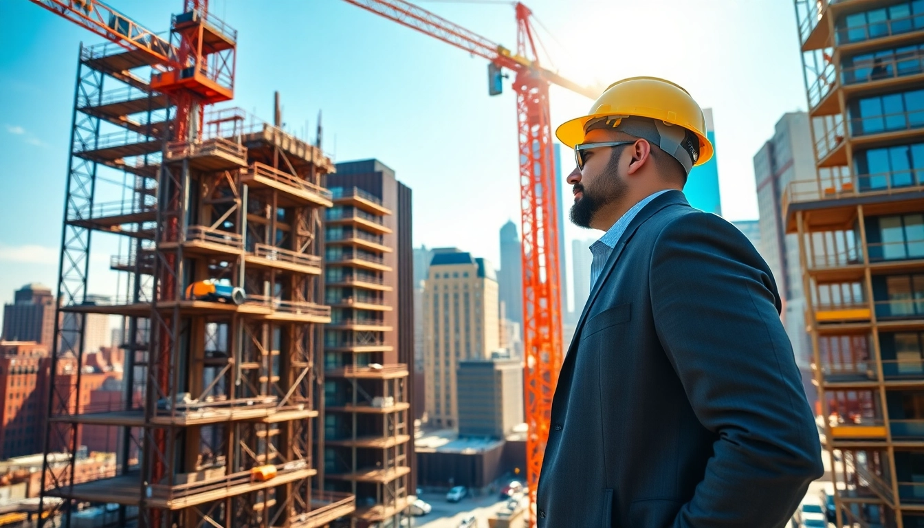 Dynamic Manhattan Construction Manager coordinating a complex construction project.