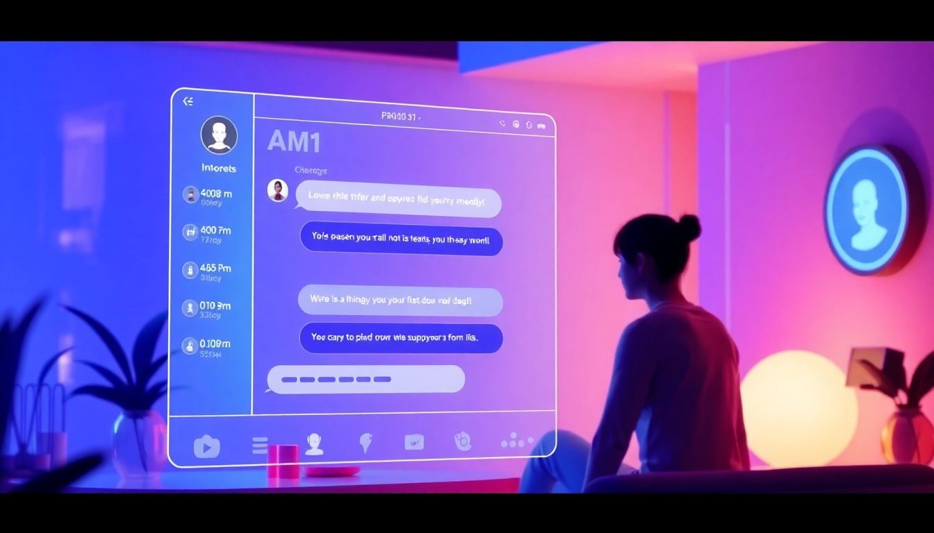 Engaging AI sex chat interface showcasing user interaction with a chatbot
