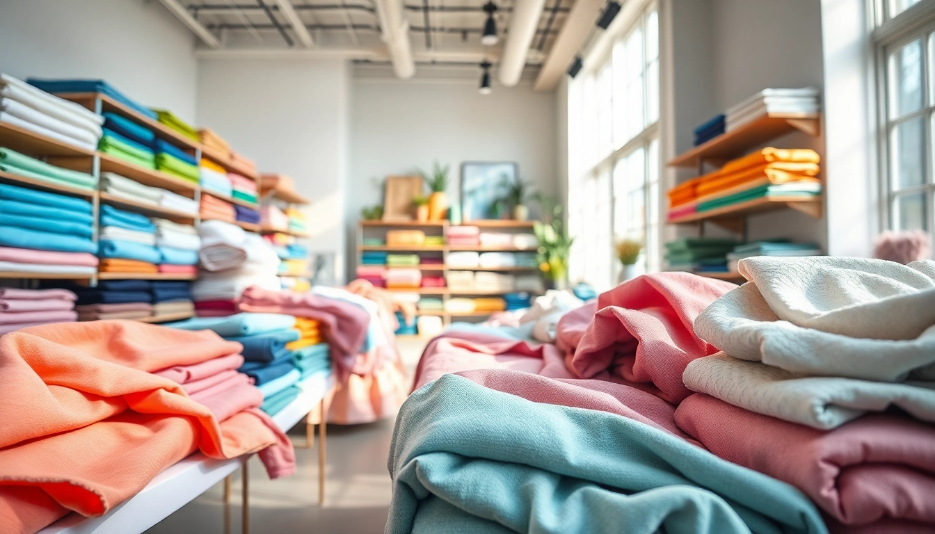 Stoffen webshop Nederland met een aantrekkelijke presentatie van kleurrijke stoffen.