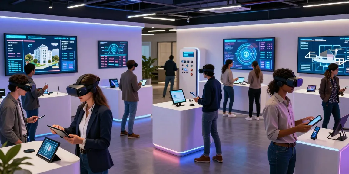 Dynamic virtual real estate exhibition showcasing rokok88 properties and digital investment technology