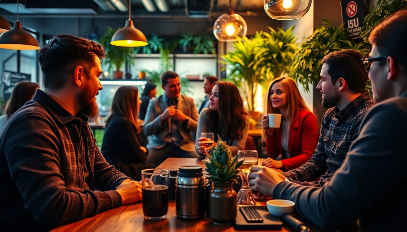 Entdecken Sie den entspannten Spirit von cannabis club hamburg in einer einladenden Lounge-Umgebung.