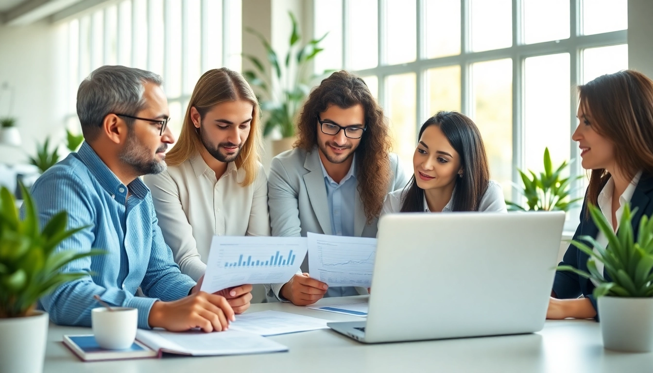 Tax Consultants in Kenya collaborating with clients in a modern office environment