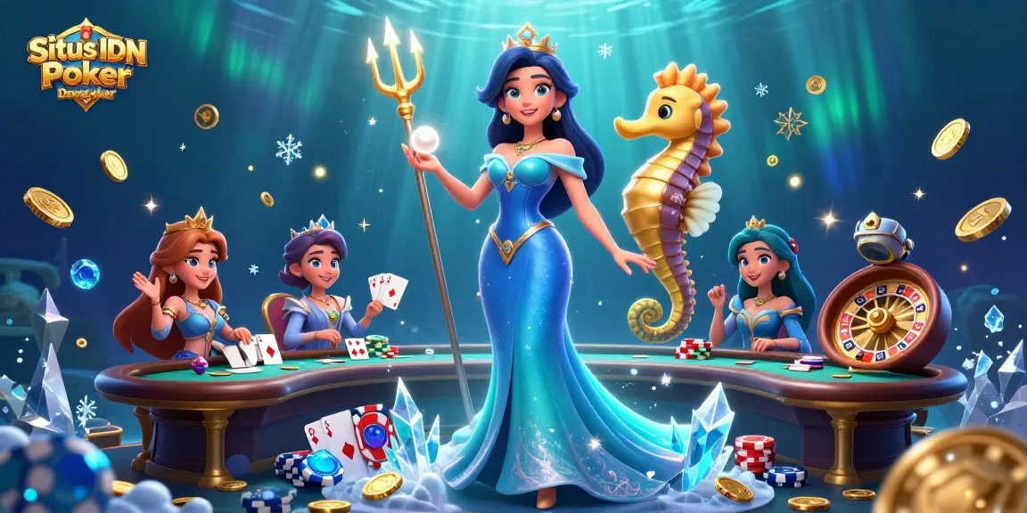 Situs IDN Poker Dewapoker showcases dynamic poker action with vibrant 3D elements and engaging characters.