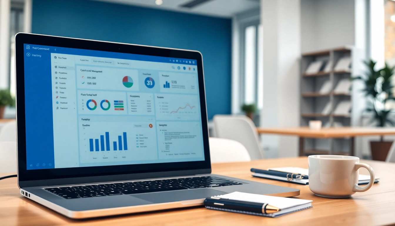 Streamlined contract management software interface emphasizing efficiency and organization.