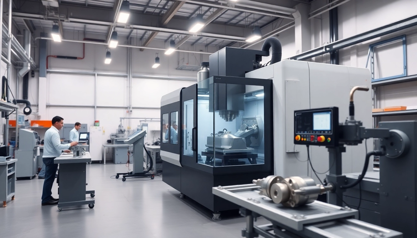 Chiheng Custom CNC Machining showcasing precision engineering in a high-tech workshop.