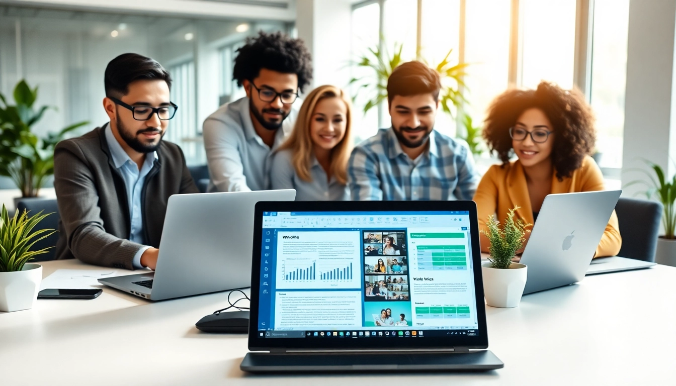在现代办公环境中使用 WPS Office 进行团队协作。