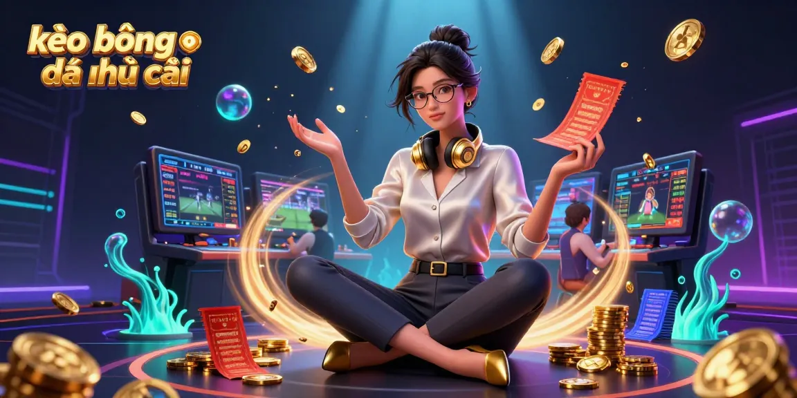 Place bets with kèo bóng đá nhà cái in a vibrant gaming scene filled with excitement and strategy.