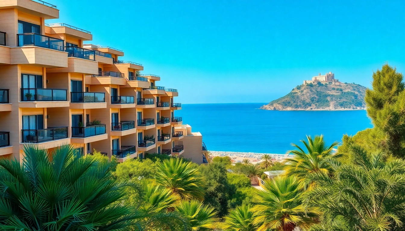 Captivating view of apartments for sale in alanya turkey showcasing coastal beauty and modern living.