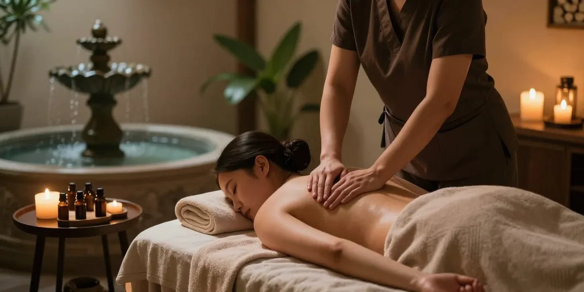 Relaxing Swedish massage experience at https://www.makangs.com/ with soft towels, essential oils, and inviting ambiance.